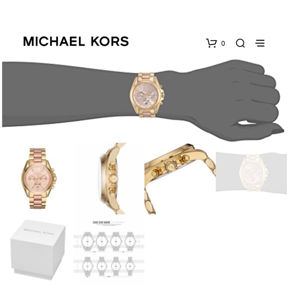 MICHAEL KORS Bradshaw Chronograph Watch—Gold/Rose - Picture 10 of 11